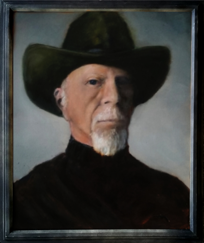 The Reverend - oil painting on panel - Stephen Michael Barnes - esem art