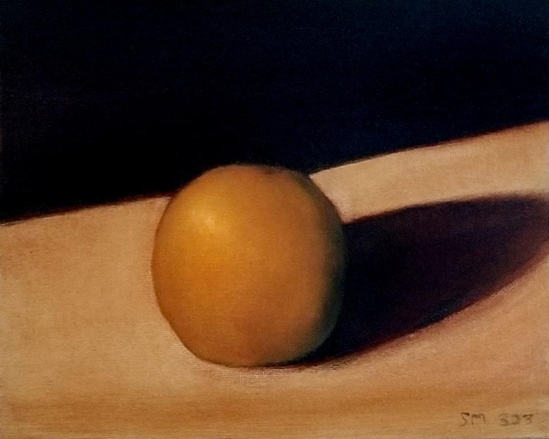 Tangerine - oil painting on panel - Stephen Michael Barnes - esem art