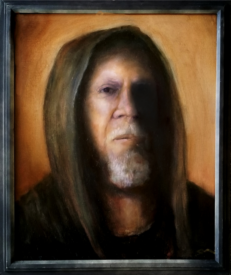 The Hermit - oil painting on panel - Stephen Michael Barnes - esem art