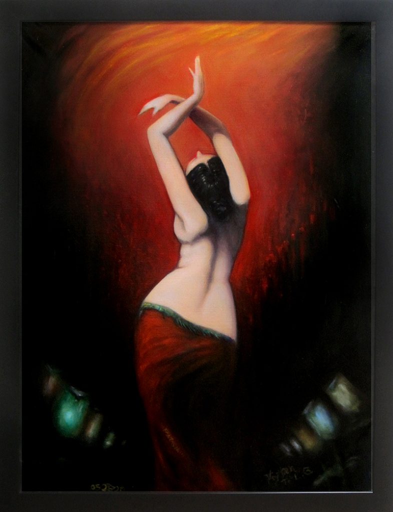 Fantasia - oil painting on panel - esem art studio