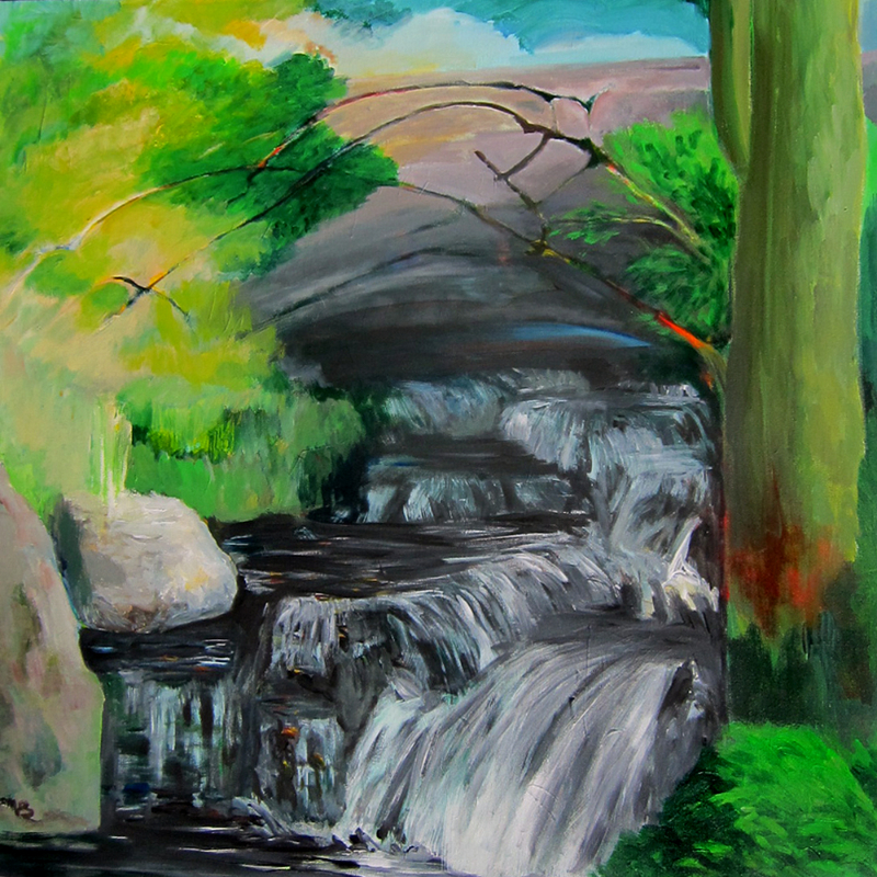 Bellingham park - acrylic painting on canvas - esem art studio