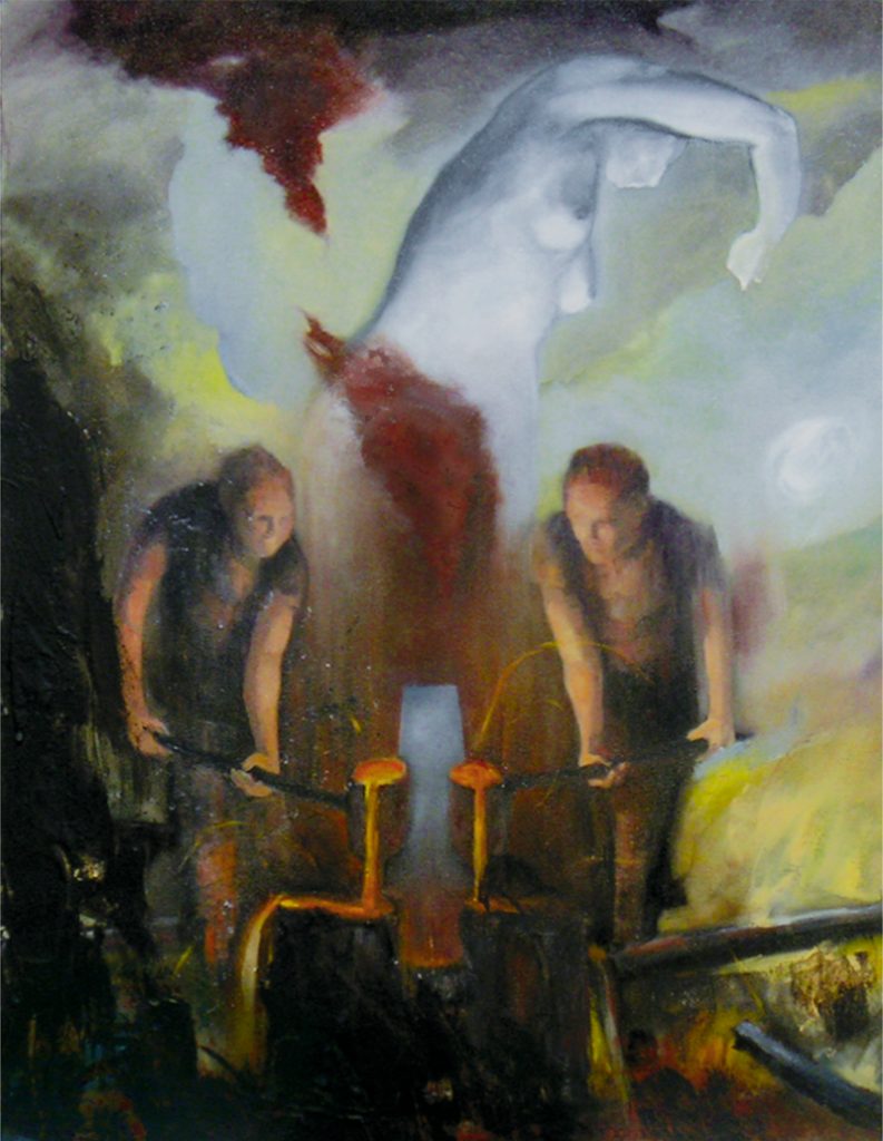 Forge - oil painting on canvas - esem art studio